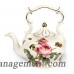 BurtonBurton 50 oz. Porcelain Romantic Rose Teapot BTON1123